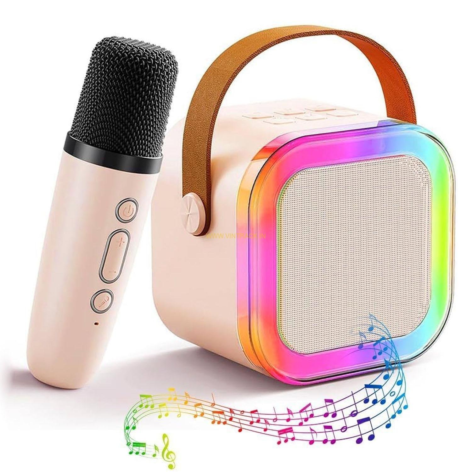 MIX K12 Kids Wireless Karaoke Microphone with Bluetooth Speaker | 2-in-1 Portable Mic & Speaker Toy for Singing, Parties & Gifting