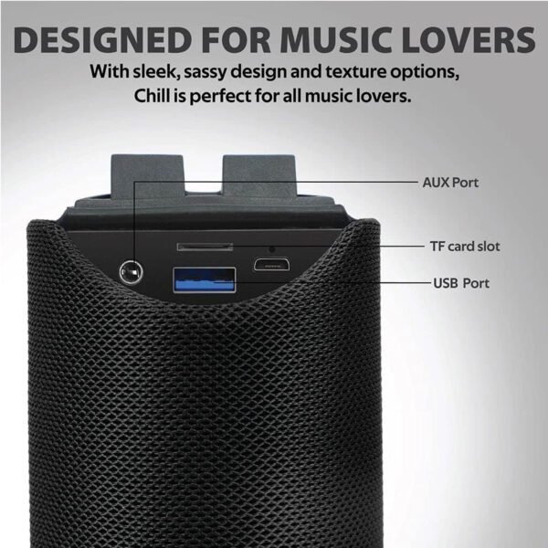 TG-113 Bluetooth Speaker 5W with DJ Sound | Portable Wireless Speaker with Powerful Bass, USB/TF/AUX Support, Built-in Mic - Image 7