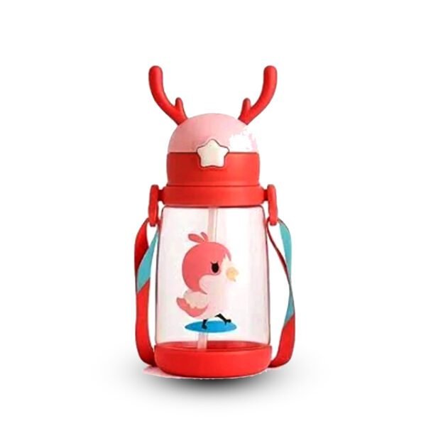 Kids Water Bottle – BPA-Free Leak-Proof Sipper Bottle for School, Travel & Home | Cute Design with Straw & Carry Handle for Boys & Girls - Image 4