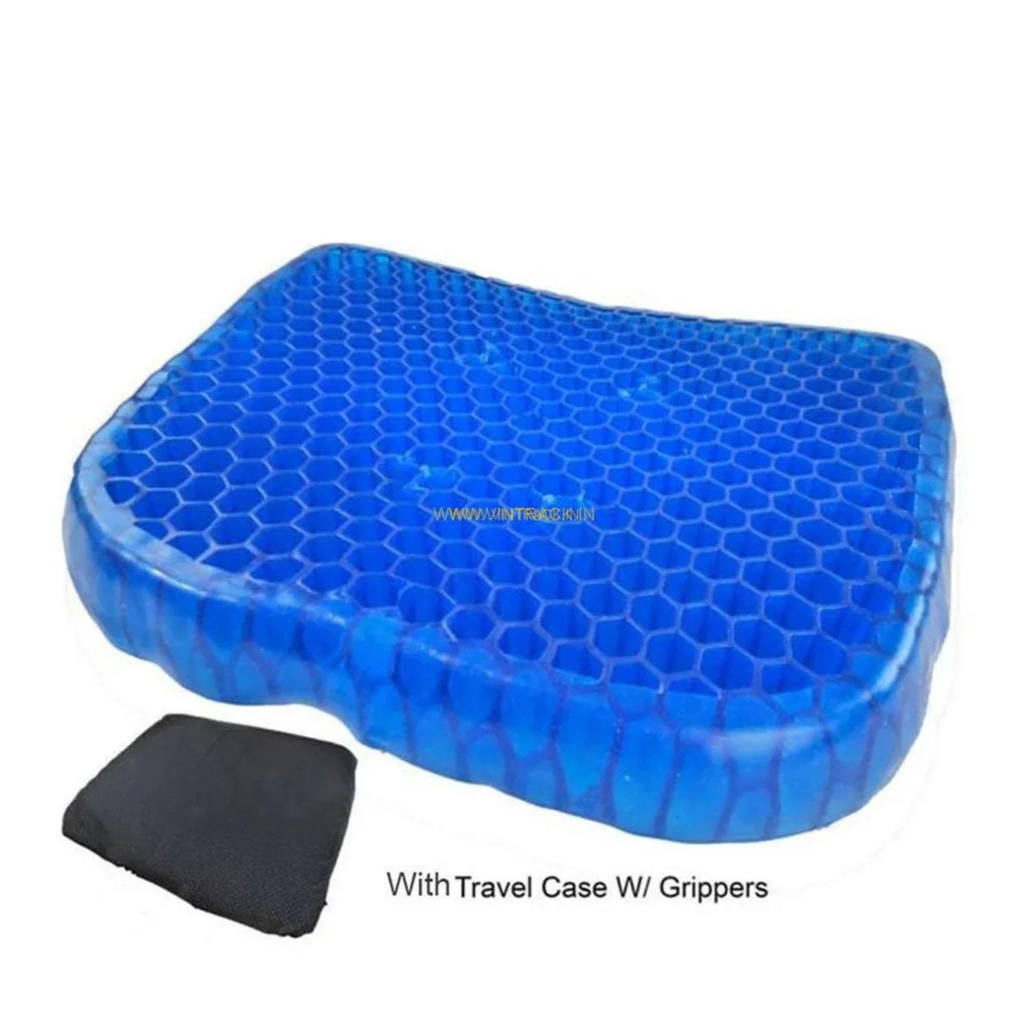Egg Seater Silicone Gel Car Seat Cushion – Honeycomb Cooling Gel, Tailbone Relief & Non‑Slip Cover