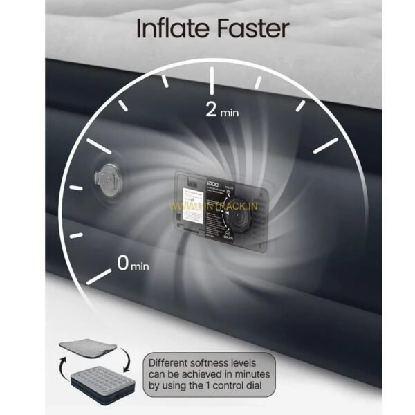 Air Mattress with Built-in Pump Bevbud,Fast & Easy Inflation/Deflation Inflatable Mattress - Image 2