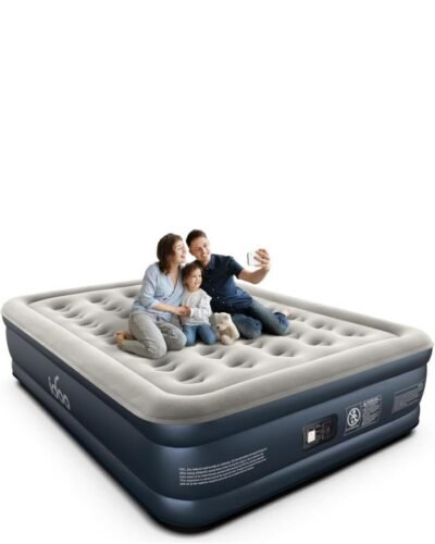 Air Mattress with Built-in Pump Bevbud,Fast & Easy Inflation/Deflation Inflatable Mattress