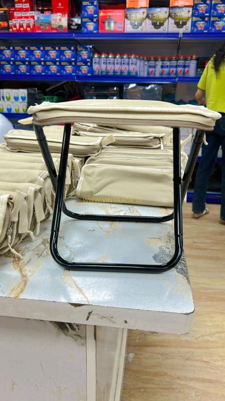 Portable Folding Camping Stool Zip Packed Stool Lightweight Collapsible Stool for Outdoor Camping