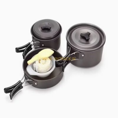 Portable Camping Cooking Set for 2-4 Person | Outdoor Cookware Kit with Pots, Pans & Utensils