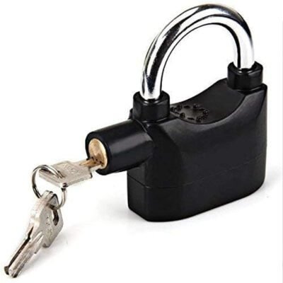 Heavy-Duty Security Alarm Lock – Anti-Theft Padlock with Built-in Siren for Bikes, Gates & Doors