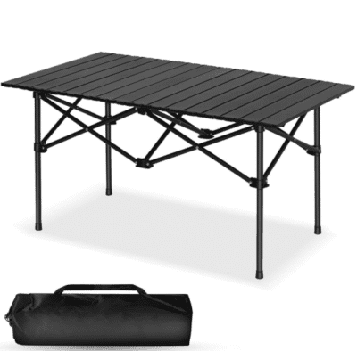 Outdoor Camping Folding Table，Lightweight Folding with Aluminum Top and Carry Bag, Easy to Carry, Perfect for Outdoor, Picnic, Cooking, Beach,...