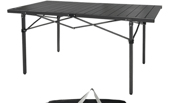 Large Outdoor Camping Folding Table，Lightweight Folding with Aluminum Top and Carry Bag, Easy to Carry, Perfect for Outdoor, Picnic, Cooking, Beach,... - Image 4