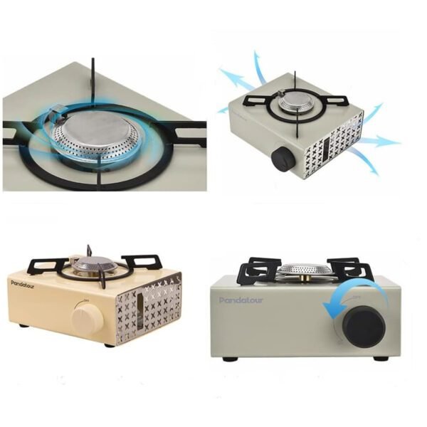 Portable Outdoor Gas Stove – Single Burner Butane Camping Stove with Strong Flame Power, Lightweight & Easy to Carry for Cooking, Picnic & Travel - Image 4