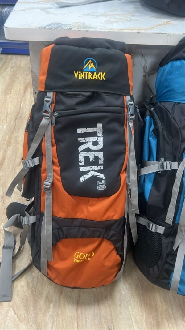 Trek-70 Hiking bag, Trekking Backpack with rain cover Rucksack - 70 L - Image 4