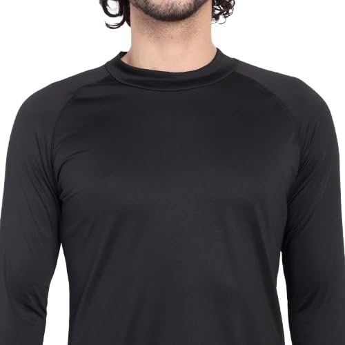 Buy Fleece Men Thermal Upper - EH / 500 | Warm Winter Inner Wear Set for Men | Soft Stretchable Thermal Top | Lightweight Heat Retention Base Layer for Cold Weather, Trekking & Outdoor Activities (XL)