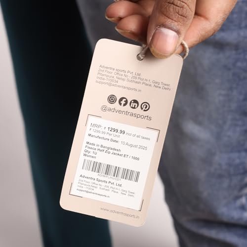 Women's Fleece Half Zip Pullover Jacket – Warm Lightweight Soft Outerwear Sweatshirt for Hiking, Travel & Everyday Wear – Black (in, Alpha, XL, Regular) - Image 8