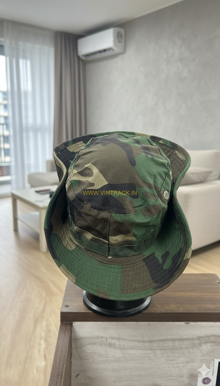 Bucket Hat,Camouflage Cotton Fishing Sun Hat Outdoor Hunting Hat for Child Men and Women - Image 4
