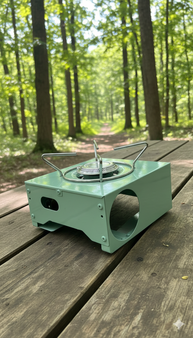 Portable Outdoor Gas Stove – Single Burner Butane Camping Stove with Strong Flame Power, Lightweight & Easy to Carry for Cooking, Picnic & Travel - Image 3