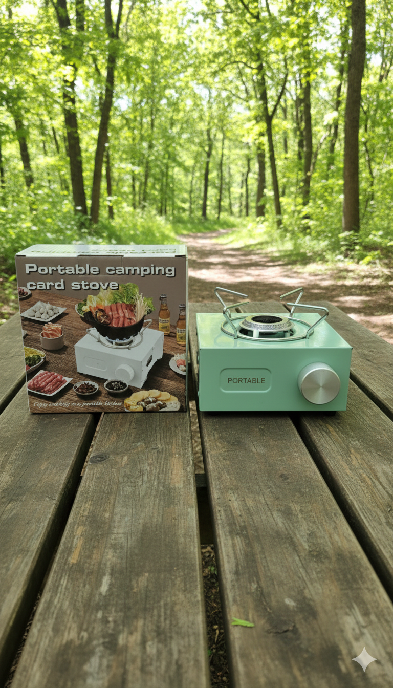 Portable Outdoor Gas Stove – Single Burner Butane Camping Stove with Strong Flame Power, Lightweight & Easy to Carry for Cooking, Picnic & Travel - Image 4