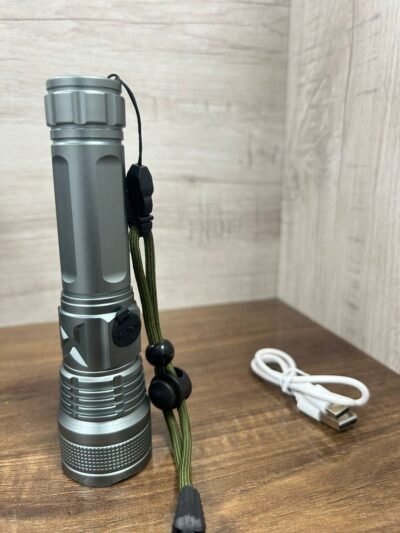 MZ M931 (ZOOMABLE METAL TORCH)5 Modes Flashlight, Super Bright LED Light Torch