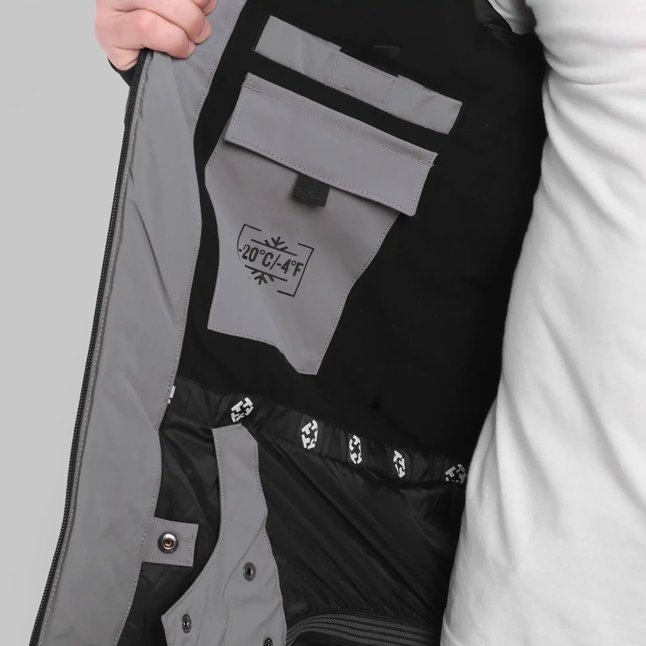 Waterproof jacket with detachable hoodie -20C WH - Image 3