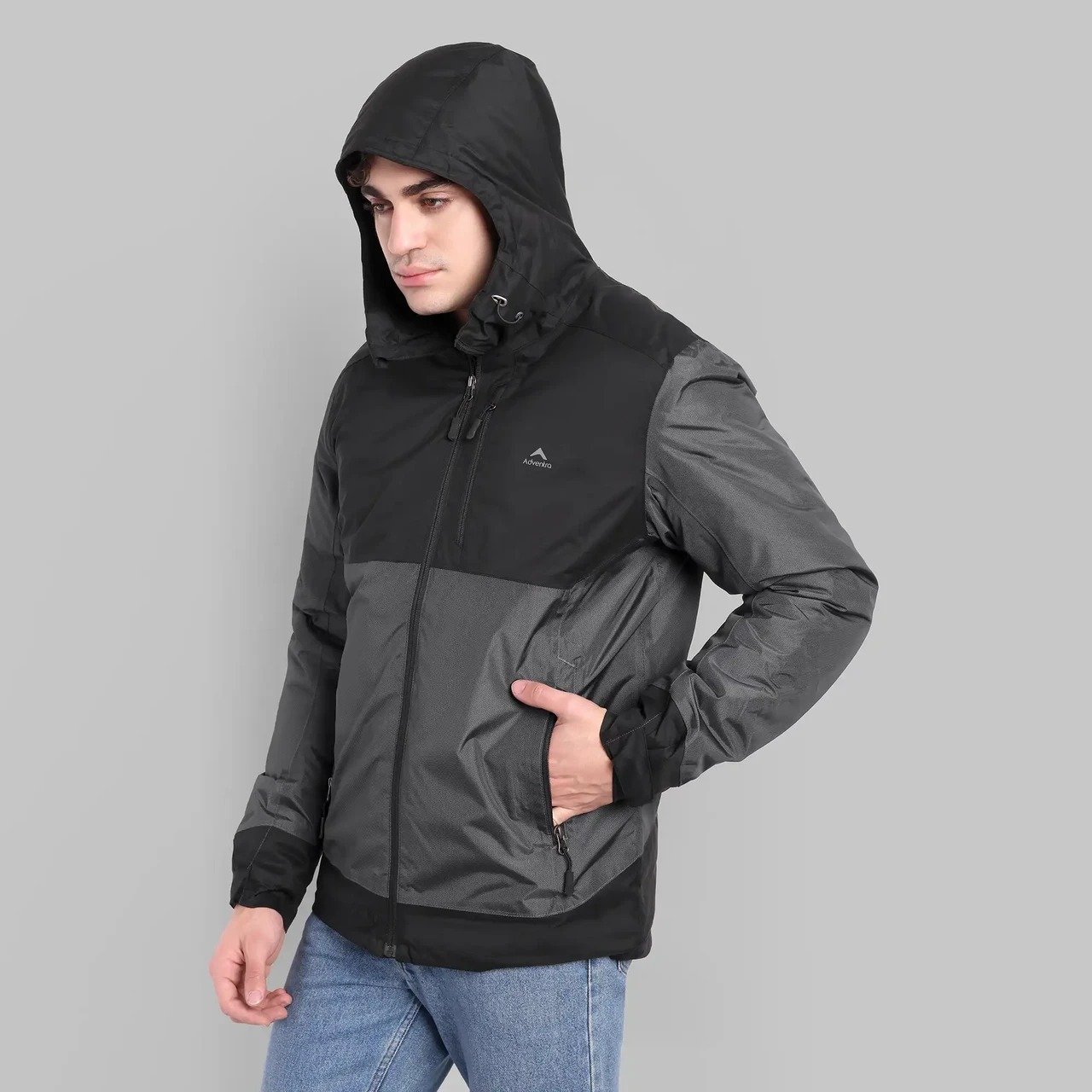 Waterproof Jacket with hoodie -10C ET - 1100 - Black - Image 4