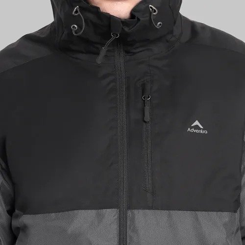 Waterproof Jacket with hoodie -10C ET - 1100 - Black - Image 2