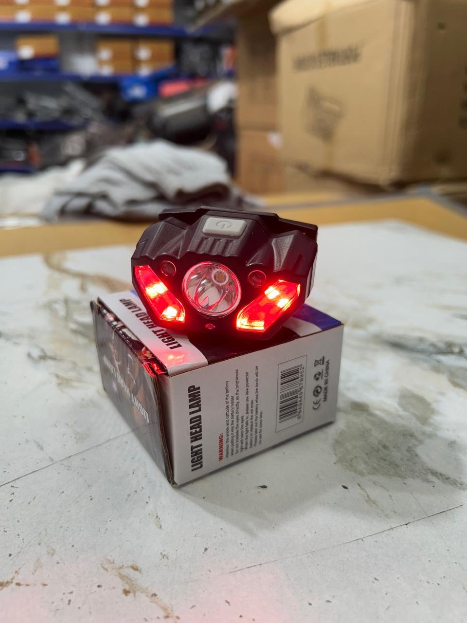 USB Headlamp with Sensor – Rechargeable LED Headlight for Hands-Free Outdoor Activities