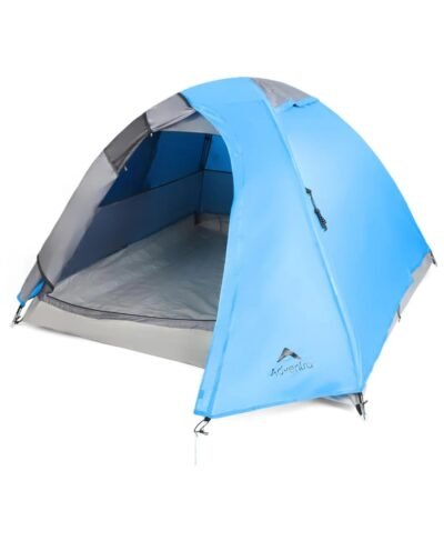 3-Person Camping Tent with UV Protection & Waterproof Flysheet (ET1100) Aqua Blue