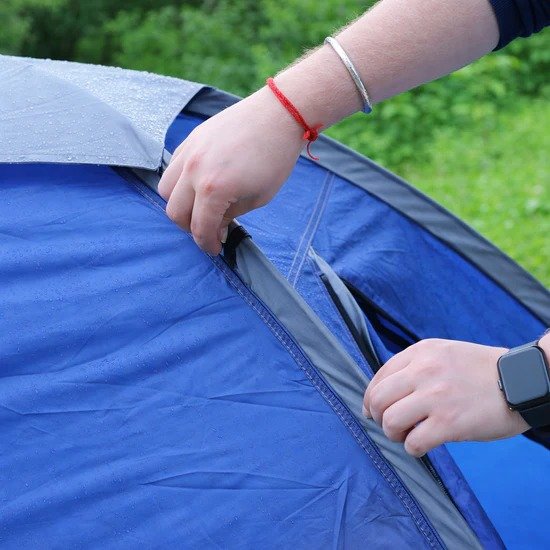 Adventra 2Person Camping Tent | Water Resistant |UV Protection|Wind ready |Portable | ET1102 | Navy Blue - Image 8