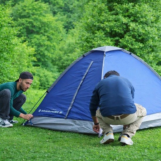Adventra 2Person Camping Tent | Water Resistant |UV Protection|Wind ready |Portable | ET1102 | Navy Blue - Image 5