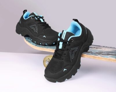 Kids Low-Top Hiking Shoes with Anti-Skid Rubber Sole (EH500) Black