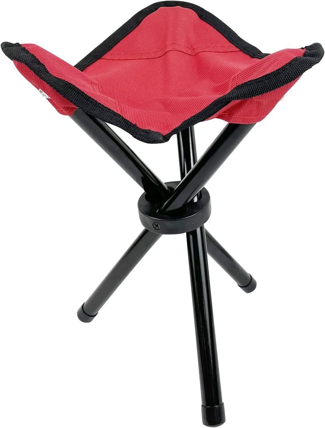 Metal Folding Chair Stool for Camping Travelling with Portable Bag, Foldable Camping Stool for Fishing Hiking Gardening and Beach (3 Leg)